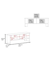 Fm Furniture Rock Point Entertainment Center with a Door and Open Storage