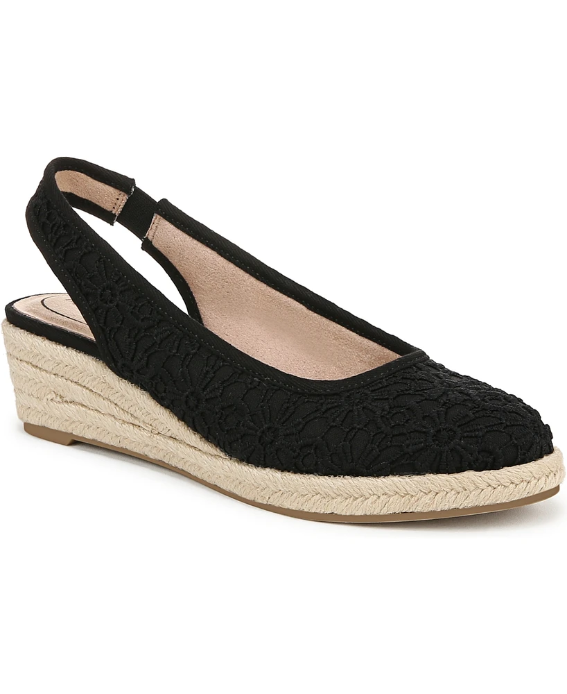 LifeStride Women's Kayden Slingback Wedge Espadrilles