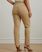 Lauren Ralph Plus Ponte Ankle Pants