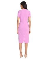 Maggy London Women's Ruched Sheath Dress