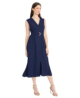 Maggy London Women's V-Neck Fit & Flare Dress