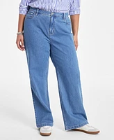 On 34th Trendy Plus Wide-Leg Jeans, Exclusively at Macy's