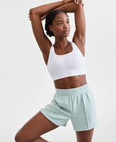 Id Ideology Women's High-Rise Relaxed Pull-On Shorts, Exclusively at Macy's