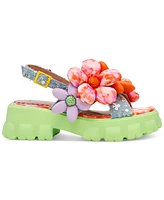 Betsey Johnson Women's Serphina Platform Lug-Sole Slide Sandals