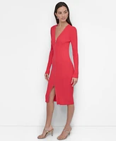 Dkny Women's Zip-Front Cardigan Dress