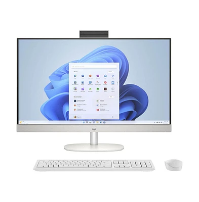 27" Touch All-in-One Desktop Amd Ryzen 5 7520U 8GB Ram 512GB Ssd Storage - White