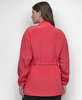 Dkny Women's Textured Anarak Drawstring Jacket