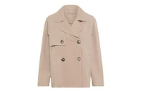 Olsen Women's Cropped Trench