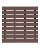Low Outdoor Hdpe Square Patio Coffee Table