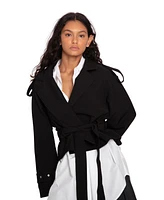 Belle & Bloom Women's Fast Car Cropped Trench