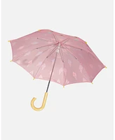 Deux par Deux Girl Pink Umbrella With Cones That Change Color Upon Contact With Water - Toddler|Child