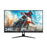 Z-edge 27 inch 1920 x 1080 Full Hd 240Hz 1ms Flat Panel Ips Gaming Monitor, FreeSync, HDR10, Low Blue Light, Support Vesa Mount