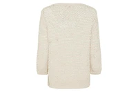 Olsen Lattice Open Knit Pullover