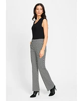 Olsen Mona Fit Slim Pattern Knit Pant