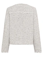 Olsen Collarless Tweed Jacket