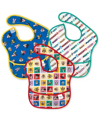 Bumkins Baby Superbib 3-Pc. Disney Mickey & Friends Excellent Eight Bib Set