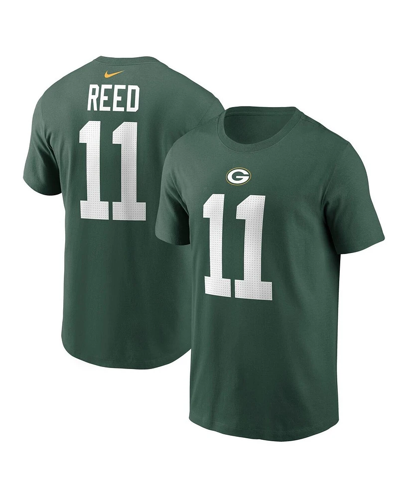 Nike Men's Jayden Reed Green Bay Packers Name Number T-Shirt