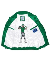 Starter Men's Kelly Green Philadelphia Eagles Exclusive Satin Full-Snap Varsity Jacket