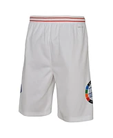 Nike Big Boys and Girls White Philadelphia 76ers 2024/25 City Edition Swingman Performance Shorts