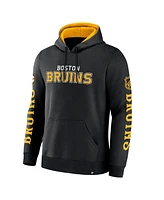 Fanatics Men's Black Boston Bruins Big City Legacy Fleece Pullover Hoodie