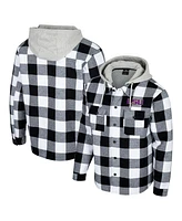 Colosseum Men's Black/White Lsu Tigers Buffalo Plaid Full-Zip Jacket