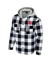 Colosseum Men's Black/White Oklahoma Sooners Buffalo Plaid Full-Zip Jacket