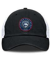 Fanatics Men's Black/White Florida Panthers Averie Trucker Adjustable Hat