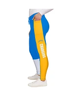 Wear By Erin Andrews Women's Powder Blue/Gold Los Angeles Chargers Color-Block Leggings