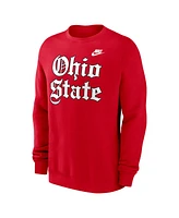 Nike Men's Scarlet Ohio State Buckeyes Old English Fleece Sweatshirt