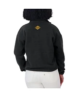 Wear by Erin Andrews Women's Black Boston Bruins Polar Fleece Half-Zip Jacket