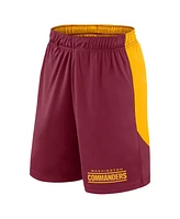 Fanatics Men's Burgundy/Gold Washington Commanders Launch Shorts