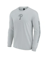 Fanatics Men's Gray Philadelphia Phillies Elements Strive Long Sleeve T-Shirt