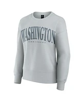 Fanatics Women's Gray Washington Commanders Elements Pullover Sweatshirt