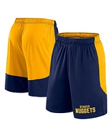 Logo Athletic Men's Navy/Gold Denver Nuggets Launch Performance Shorts