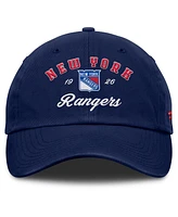 Fanatics Women's Navy New York Rangers Fundamental Dasher Arch Adjustable Hat