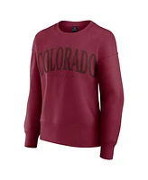 Fanatics Women's Burgundy Colorado Avalanche Elements Flow Pullover Sweatshirt