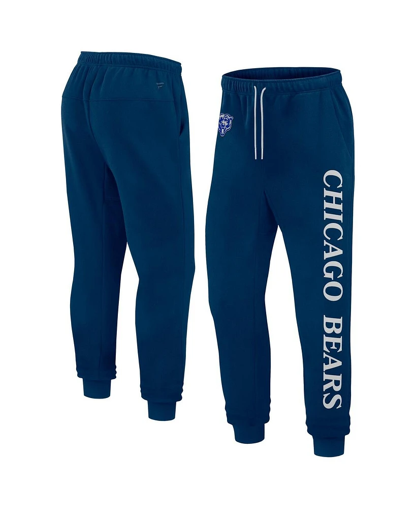 Fanatics Men's and Women's Navy Chicago Bears Elements Phenom Fleece Jogger Pants