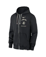 Nike Men's Black Florida State Seminoles On-Court Performance Full-Zip Hoodie