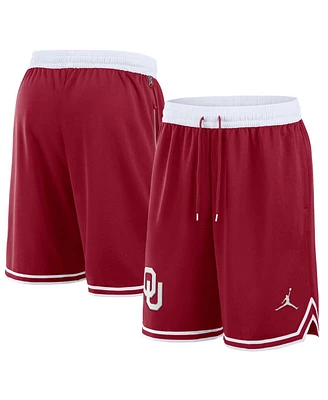 Jordan Men's Crimson/White Oklahoma Sooners Performance Basketball Shorts