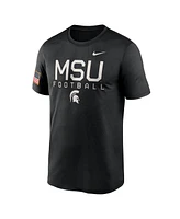 Nike Men's Black Michigan State Spartans 2024 Military Appreciation Legend Performance T-Shirt