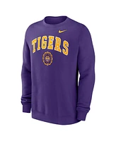 Nike Men's Purple Lsu Tigers Arched Seal Pullover Sweatshirt