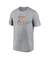 Nike Men's Heather Gray Texas Longhorns On-Court Basketball Legend Practice Performance T-Shirt