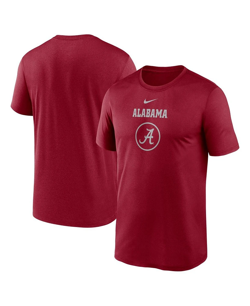 Nike Men's Crimson Alabama Tide On-Court Basketball Legend Practice Performance T-Shirt