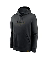 Nike Men's Black Iowa Hawkeyes Statement Wordmark Lockup Pullover Hoodie