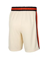 Nike Men's Tan/Orange Detroit Pistons 2024/25 City Edition Swingman Shorts