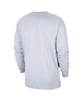 Nike Men's White Philadelphia 76ers 2024/25 City Edition Authentic Pregame Performance Long Sleeve Shooting T-Shirt