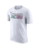 Nike Men's White Denver Nuggets 2024/25 City Edition Essential Logo T-Shirt