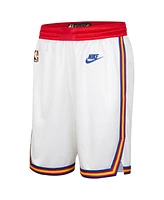 Nike Men's White Golden State Warriors 2024/25 Classic Edition Swingman Shorts