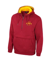 Colosseum Men's Cardinal Iowa State Cyclones Half-Zip Hoodie