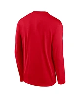 Nike Men's Red Georgia Bulldogs Primetime Primary Legend Long Sleeve T-Shirt